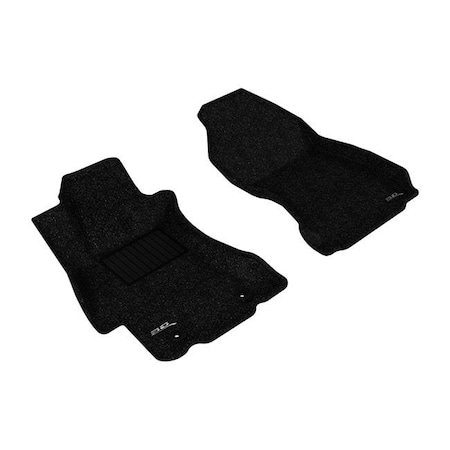 3D Maxpider 3D MAXpider L1SB02001509 R1 R2 Kagu Floor Mat for Subaru WRX STI 2015-2017; Black L1SB02001509